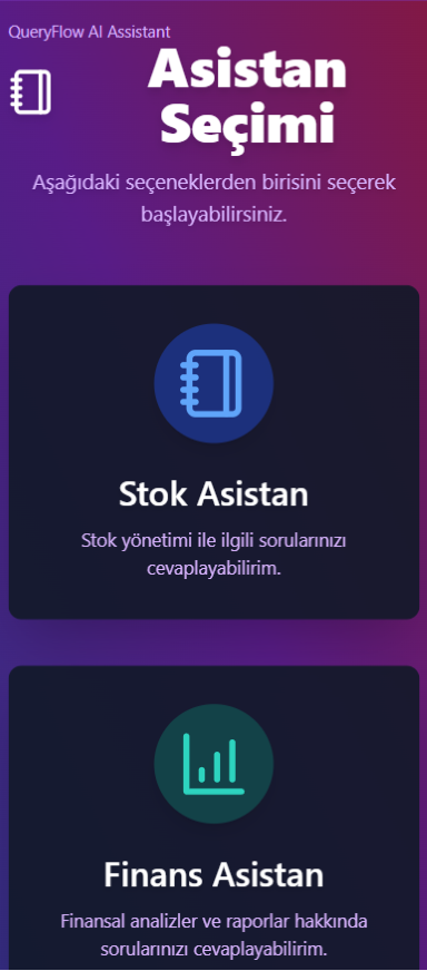 QueryFlow AI Sorgu Ekranı